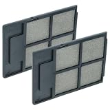 vhbw 2x Luftfilter kompatibel mit Epson POWERLITE 83C, 83+, 822P, 822+, 77C, 410W, 400W, 78 Beamer - Staubfilter 8,7 x 6,2 x 0,8 cm