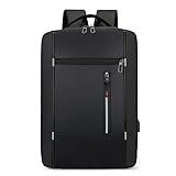 Mochila Executiva Impermeável, Porta USB, Compartimento para Notebook 15,6 Polegadas, Preta, 30L
