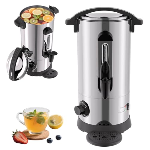 Ansobea glühweinkocher 8L, 1500W Glühweinkocher mit Thermostat,Glühweintopf...