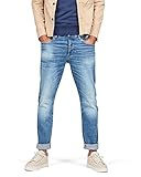 Offre du confort G-Star Homme Jean 3301 Straight, Bleu (authentic faded blue 51002-B631-A817), 26W / 30L