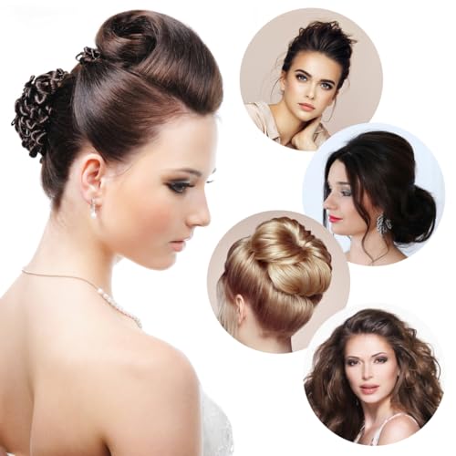 Gatuida Hair Bump Clips 3 piezas insertos para volumen de cabello, clips invisibles autoadherentes para peinados bouffant, uso diario y fiestas de boda, 3.54 x 1.96 x 1.18 pulgadas miniatura 2