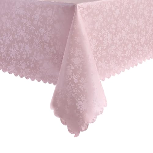 Romanstile rosa Wachstuchtischdecke Mitteldecke 80 x 80...