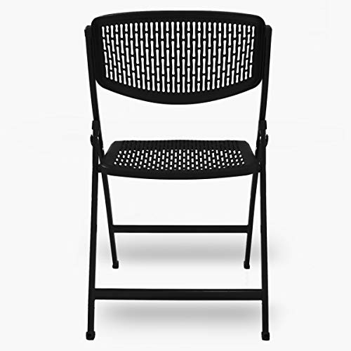 Image of Home Centre Metal Mid Back Ergonomic Without Cushion Chair (White)
