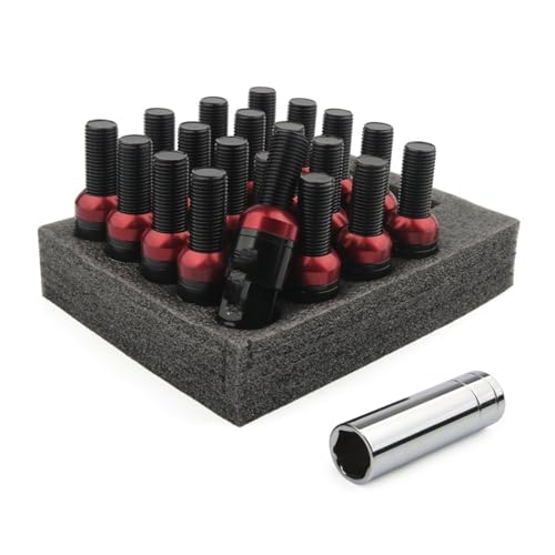 Pernos de rueda cónicos M12x1.5 con tapas protectoras para evitar vibraciones en llantas