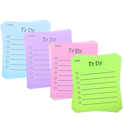 200 Blätter Haftnotizen, To Do Listen Block, Sticky Notes, Haftnotizen Klebezettel, Notizblöcke Linierte Notizzettel für Planer Erinnerung Büro Zuhause Schule Zubehör