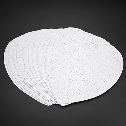 Lysee 3D Printer Parts & Accessories - 10Pcs Sublimation Blank Puzzle DIY Craft Heart Jigsaw Puzzle DIY Transfer Products - (Color: White)