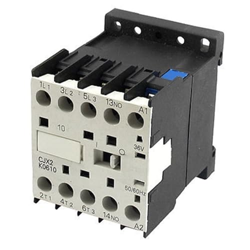 Contacteur tripolaire 6 A de haute précision, bobine 36 V 1NO