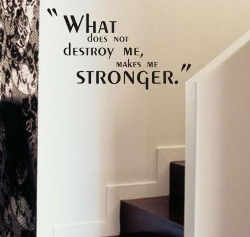 What Does Not Destroy Me Wall Quote Decal Sticker Art Graphic Inspiration Tattoo