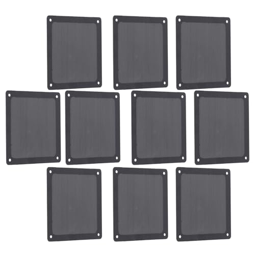 Computer Fan Dust Filter, 10pcs 120 x 120mm PVC Magnet Frame Case Fan Filter Grills Cover Black, Small Holes Effective in Dust Prevention, Better Heat Dissipation for Home