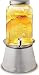 Circleware 92021 Sun Tea Mini Mason Jar Glass Beverage Dispenser with Stand Bucket, Fun Party Home Glassware Water Pitcher for Juice, Beer, Punch, Iced Cold Drinks, 110 oz