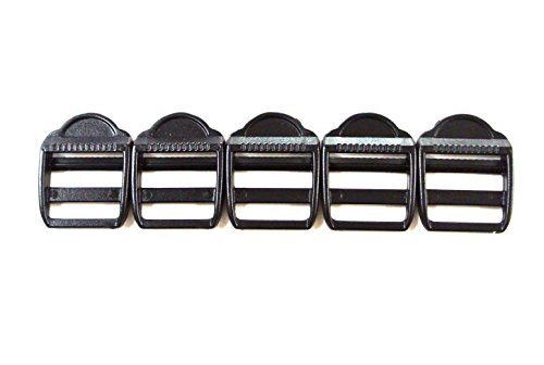Church Products UK Plastic Ladderlock Buckles 25mm x5,x10,x25,x50,x100 Ideal For Webbing,Straps,Bags (5)