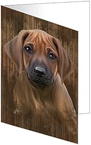 Amazon.com : Rustic Rhodesian Ridgeback Dog Special Holiday Greeting ...
