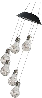 OSALADI Jardim Luzes Solares Vento Tom Profundo Sinos De Vento Ao Ar Livre Carrilhão De Vento Interno Mudança De Cor Luzes Solares Decorativas Ao Ar Livre Luzes Solares Ao Ar