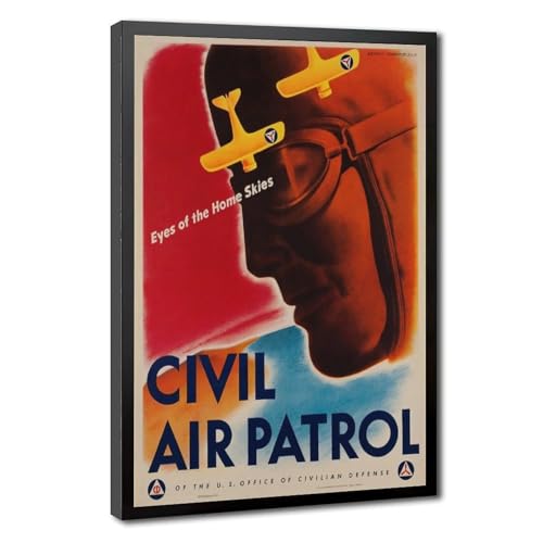Impression sur toile pilote patrouille aérienne pour sublimer un bureau rétro