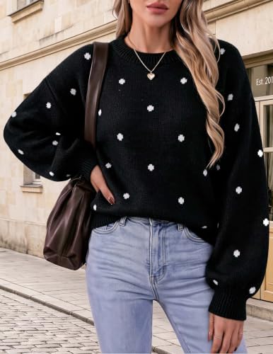 Image of Libsorge Womens Heart Sweater 2026 Valentines Day Trendy Cute Fall Oversized Long Sleeve Pullover Sweaters