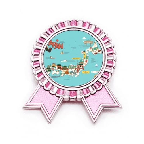 Broche japonaise rose en métal taille M idéale pour personnaliser vos tenues de soirée