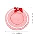 ABOOFAN Women Wool Bow Beret Pink French Style Warm Winter Hat for Travel Daily Wear Cute Strawbwrry Beret