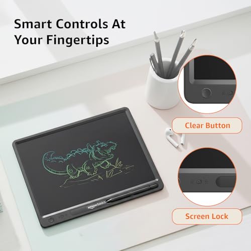 Amazon Basics 15-inch Rainbow Writing Tablet with Stylus Multicolor - Image 6