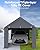 DEXSO Carport 10'x20' Portable Garage, Reinforced Steel Poles and 180g PE Heavy Duty & Waterproof Canopy, 4 Roll-up Doors, 4 Ventilated Windows, for Pickup, Boat, and Equipment, Silver Gray