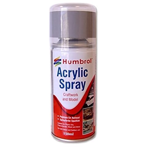 Humbrol Black Matt Spray Paint 150ml Cover