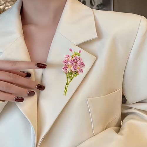Image of Brooch Pins For Women Fashion Elegant Brooches Lapel Badges Coat Sweater Scarves Shawl Dress Accessory Wedding Party Prom Jewelry