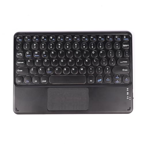 Clavier Bluetooth sans fil avec pavé tactile pour iPad, tablette Android et PC portable noir