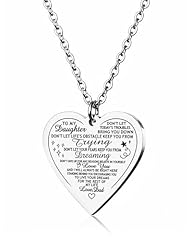 2.Daughter Heart Necklace - Love dad