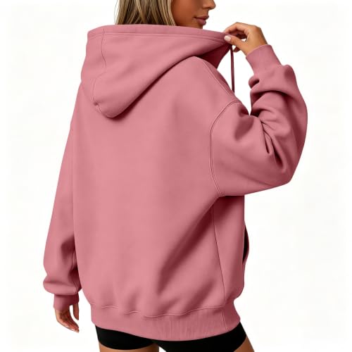 Oversized Hoodie Women Cozy Fleece Fall Sweatshirts Y2K Hoodies Casual Drawstring Hooded Sweatshirts with Pockets - Image 6