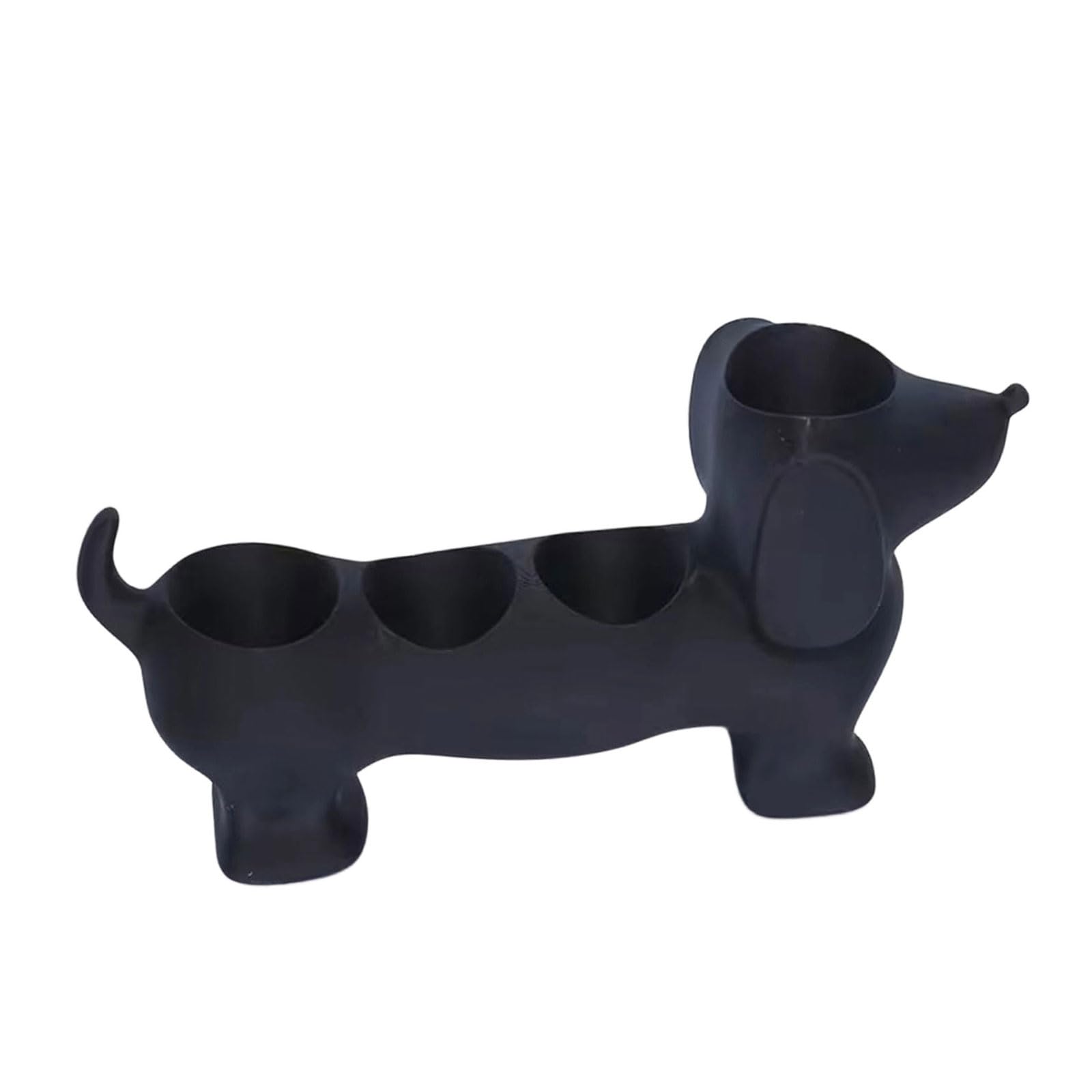 COOLHOOD Dog Toothbrush Holder 3D Printed Dachshund Design Bathroom Countertop Storage Rack for Toothpaste Makeup Electric ToothBrush Toobrush Stand