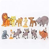 BIN The Lion King Toys Set of 12 Pieces, 1-2.3 inches Mini Figurines Toy Party Supplies