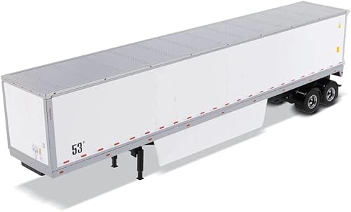 53' Dry Cargo Van Trailer White Transport Series 1/50 Diecast Model by - DIECAST MASTERS 91021