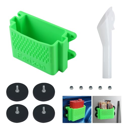 Ferixan Magneticc Basket for Truck Bed & Fridge: 8.5 lb Weight Capacity Small Magnetic Storage - Fits for 16 oz Hot Shots Dieesel Additivee Treatment