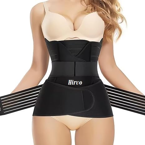 Post Pregnancy Abdominal Belt After Delivery Waist & Pelvis Slimming Shapewear Tummy Control Slimming Body Shaper Shapewear Belt (Size-Free)-image-2