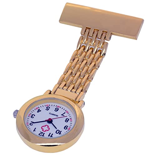 Pocket Watch Stainless Steel Arabic Numerals Quartz Brooch Nurse Pocket Fob Watch Medical Watches Pocket Clock Gift For Hospital Doctors Nursing Timepiece #TOP3