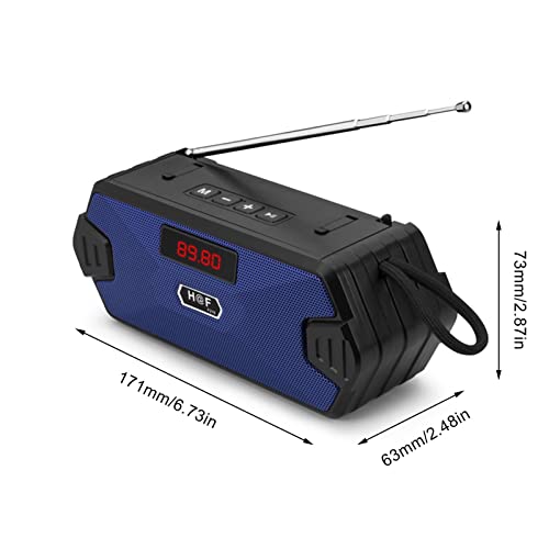 Wireless Radio for Emergency,Blue-tooth Speaker | Portable Weather Radio, Noaa Weather Alert Portable Radio for Outdoor Hurricanes Wukesify - Image 5