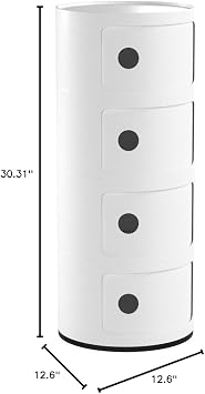 Kartell 0 Componibili, White, 32x32x77 cm