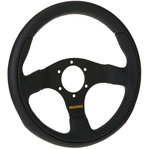 Momo TEA30BK0B 300 mm Black Leather Steering Wheel Cover