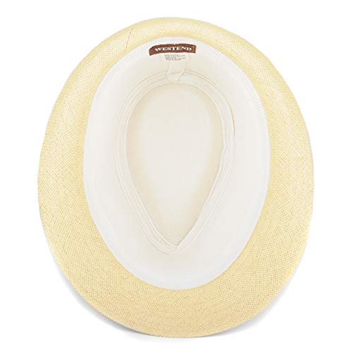 Westend Unisex Short Brim Fedora - Hats For Men & Women + Panama Hats & Straw Hats Honey Gold #TOP1