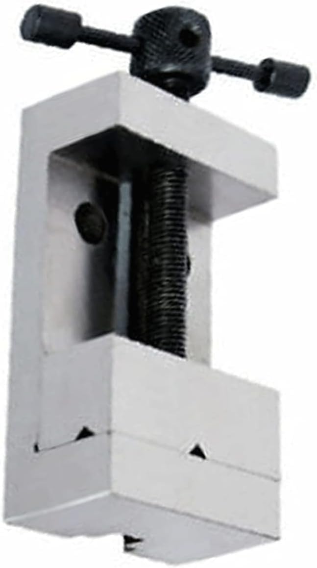 BlueFox Steel Grinding Vice 2 Inch | 50mm Jaw Width Mini Milling Vise for Vertical Slide | Smooth Moving Jaws | Horizontal & Vertical V-Grooves | Precision Machined