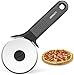Luxear Roulette à Pizza avec Poignée en Silicone, Couteau De Pizza Lame en Acier Inoxydable Retirable avec Cache De Protection, Découpe Pizza Tarte Pâte Facile à Ranger, Noir