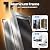 Cat Door for Wall, Small Pet Door, Heavy Duty Doggy Door, All Aluminum Frame, Double Magnetic Flaps, Energy Efficient, Telescoping Tunnel, Sliding Lock Panel, Easy to Install (Pets Up to 22 Lb)