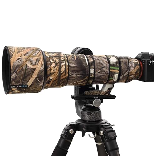 ROLANPRO Waterproof Lens Cover for Sony FE 400-800mm f/6.3-8 G OSS Camouflage Rain Cover-#49 Reed Camouflage Waterproof