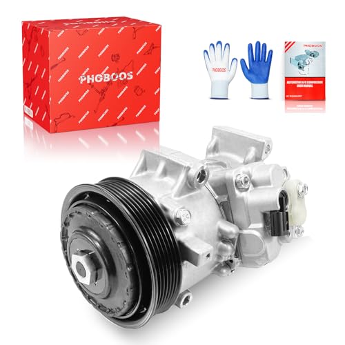 PHOBOOS A/C Compressor with Clutch Compatible with Toyota Corolla 2011-2013 1.8L, Matrix 2013 1.8L, Fast Cooling, Low Noise, Easy Installation, Ref. 178322
