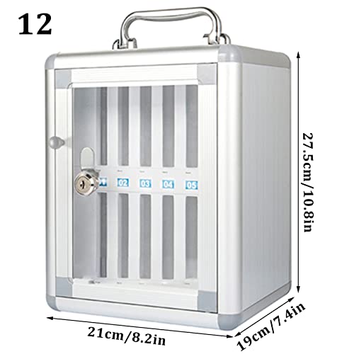 Gabinete de almacenamiento para teléfonos celulares de aluminio portátil 8