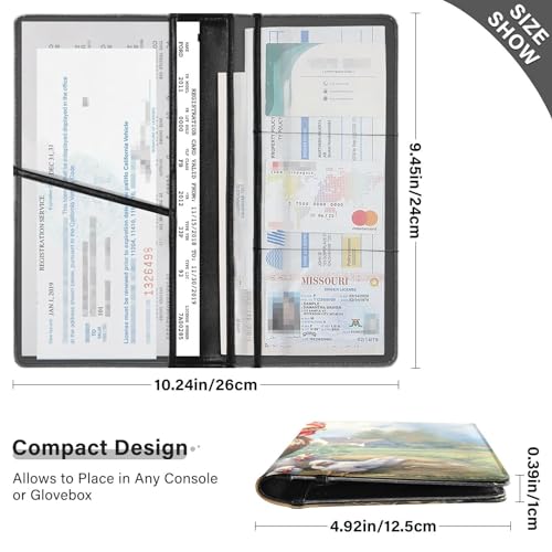Organizador para documentos de auto multicolor miniatura 3