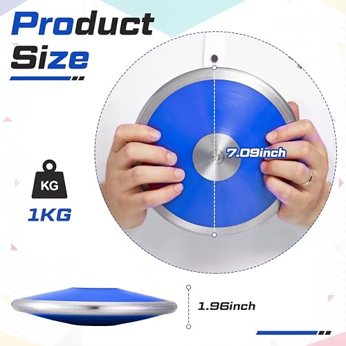 image for Wettarn 1 Pcs Discus, Man Women Discus Track and Field Discuses Track 