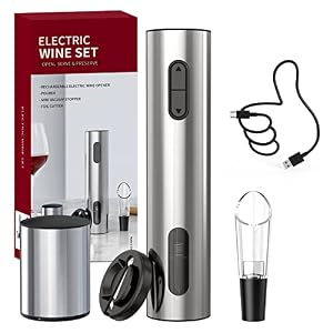 CIRCLE JOY 4-in-1 Elektrischer Weinflaschenöffner Set