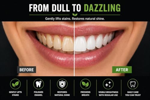 Image of BENTODENT TOOTHPASTE Activated Charcoal Toothpaste -Teeth Whitening, Cavity Protection - Natural Toothpaste, No Fluoride & No SLS (100 Grams)
