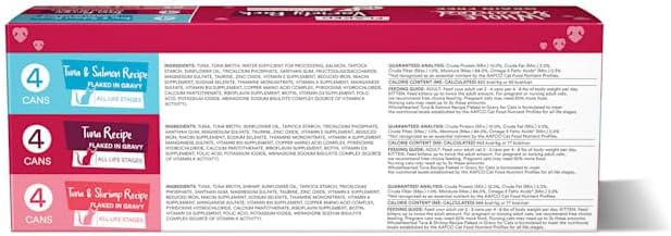 Miniatura 2 de WholeHearted Maritime Delights - Paquete variado de alimentos húmedos para gatos en hojuelas sin cereales para todas las etapas de la vida, 2.8 onzas