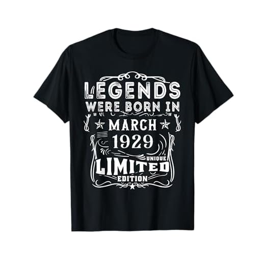 Cumpleaños Marzo 1929 Edición Limitada Regalo March 1929 Camiseta